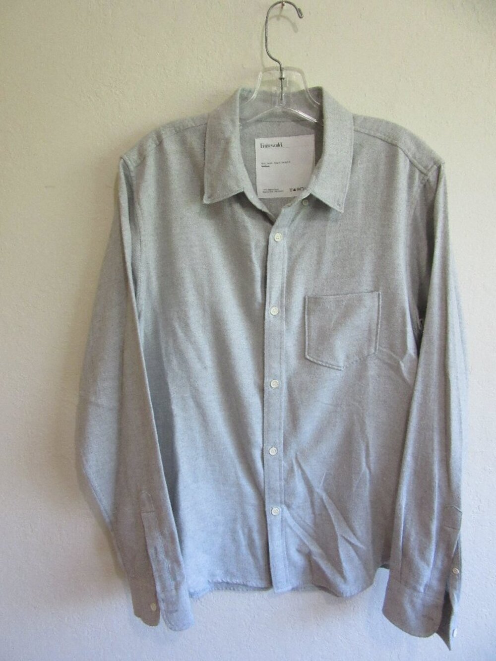 Entireworld Gray M Gray Flannel Shirt